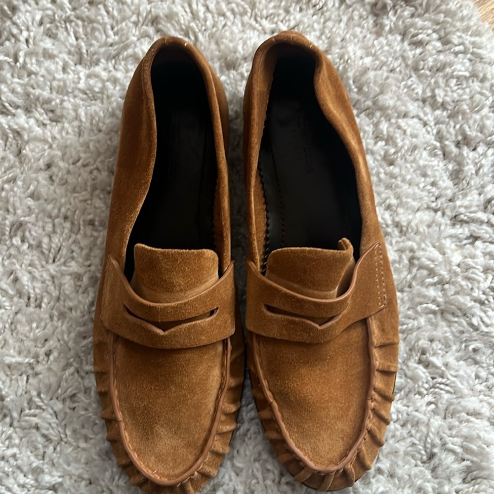 Rag & Bone Brown Suede Penny Loafers size 39